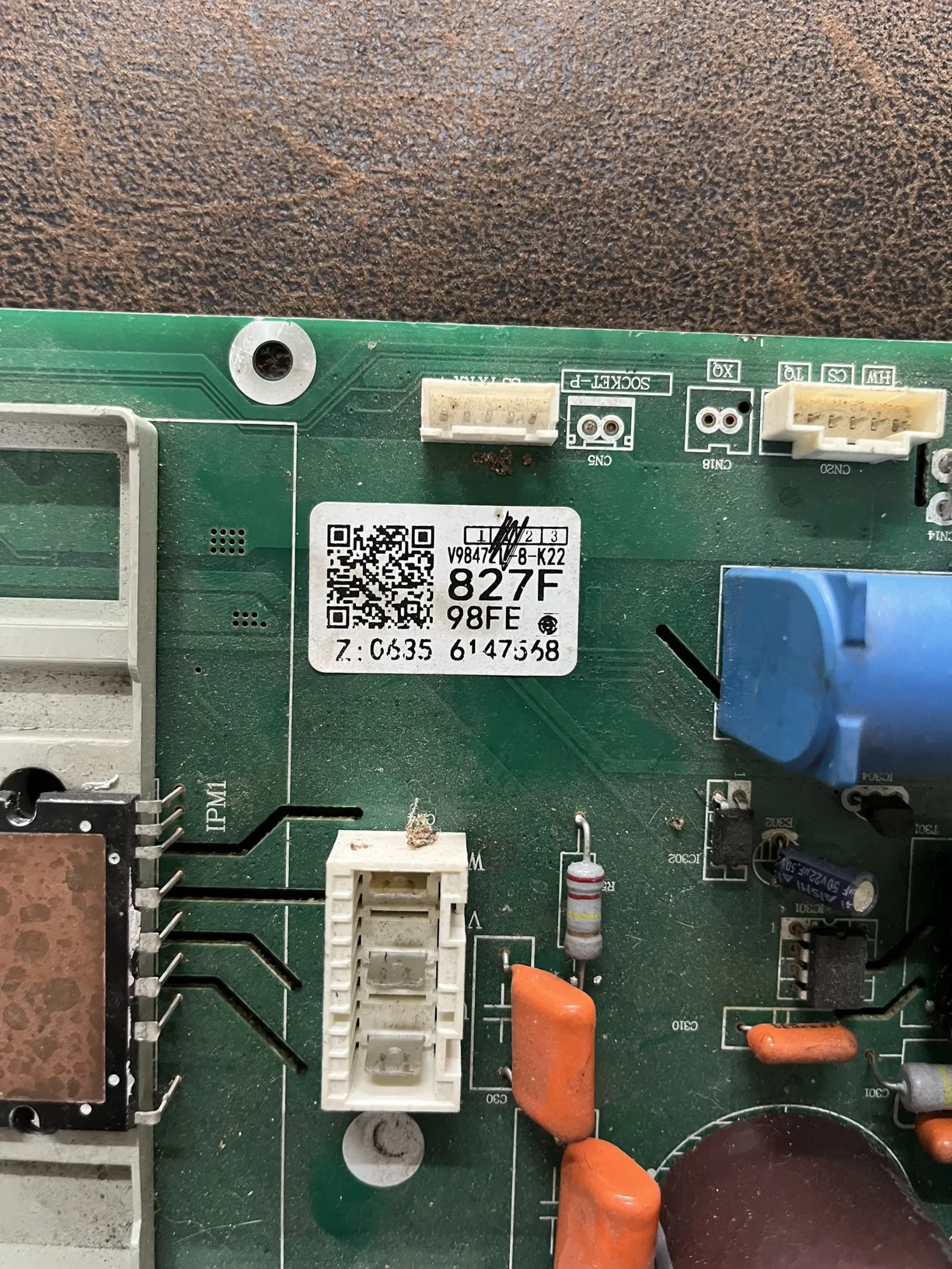 สติกเกอร์รหัสแผง V98472-8-K22 827F 98FE